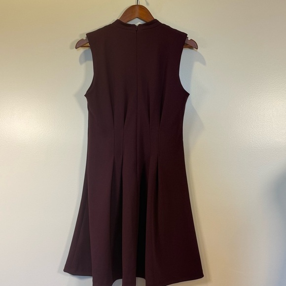 DKNY women’s burgundy midi length dress, size 8, NWOT - Picture 8 of 12